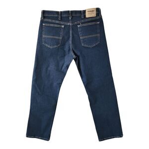 Wrangler Jeans Authentics Men's Size 34x29 Mid Rise Straight Blue Denim